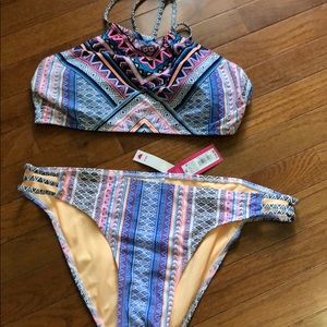 Aztec print swimsuit